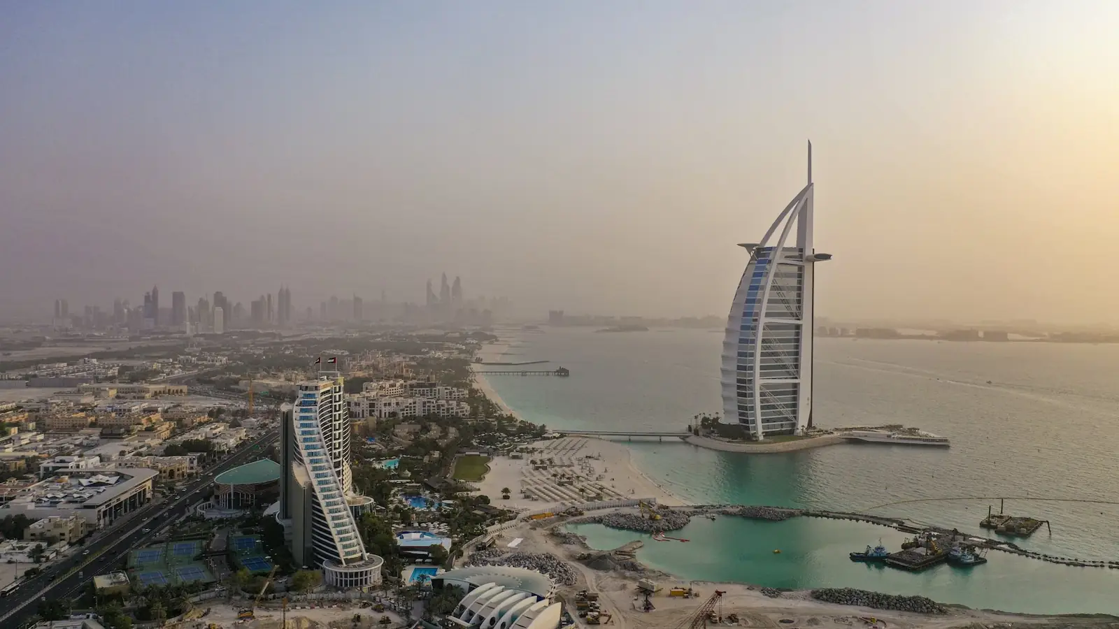 Burj Al Arab and the Dubai coastline